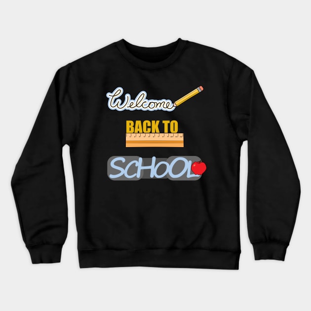 Welcome Back to School Crewneck Sweatshirt by Character Alley